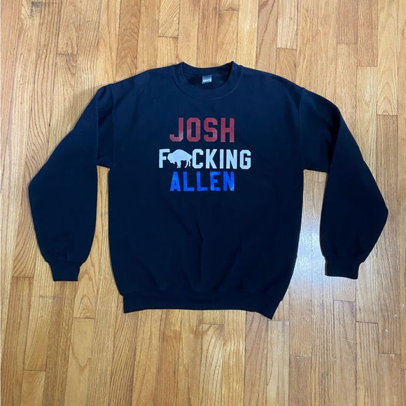 Josh F*cking Allen Crewneck Sweatshirt- Buffalo Bills- Josh Allen - Picture 1 of 3